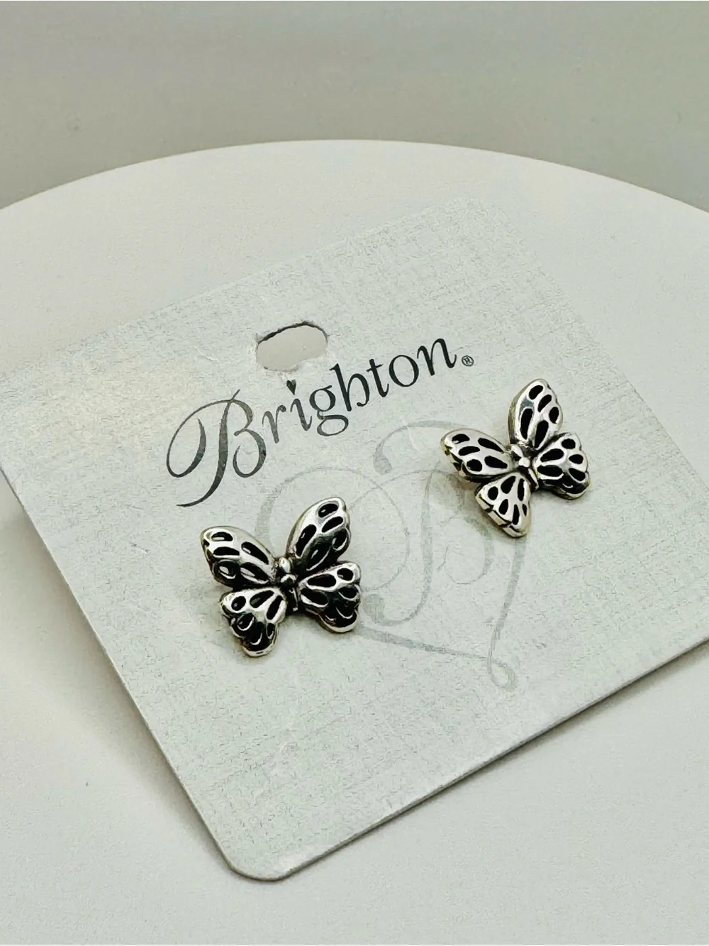 BRIGHTON SECRET GARDEN BUTTERFLY MINI-POST EARRING NWT